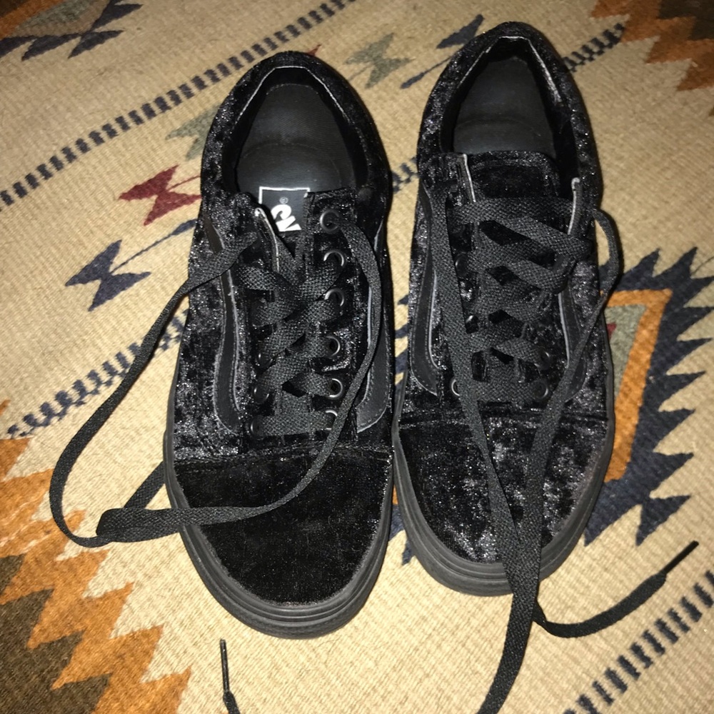 Vans Velvet Black Sneakers
